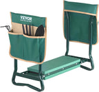 VEVOR Garden Kneeler and Seat Heavy Duty, Portable Garden Stool with 6'' EVA Kneeling Pad and 2 Tool Bags, Folding Garden Bench to Relieve Knee & Back Pain, Great Gifts for Seniors, Family Gardeners by VEVOR