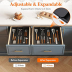 Lifewit Utensil Organizer for Kitchen Drawer, Expandable Cooking Silverware Tray - Image 4