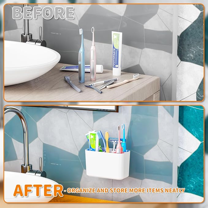 Electric Toothbrush Holder for Bathroom Countertop and Wall Mounted - Image 6