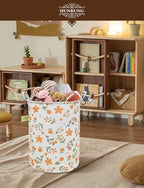 HUNRUNG Laundry Hamper, Large Canvas Fabric Lightweight Storage Basket Toy - Image 8