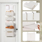 ANTIS'S HOME Over the Door Organizer Macrame Boho Nursery Storage - Image 5