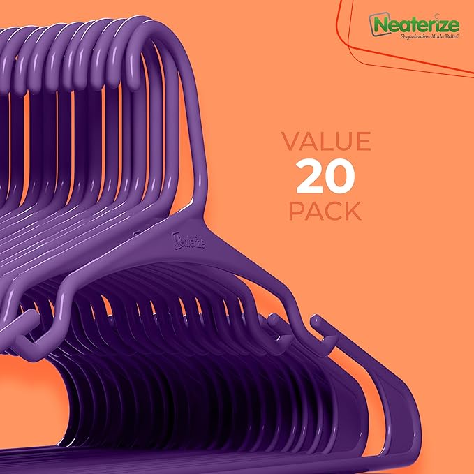 NEATERIZE Clothes Hangers Plastic 20 Pack - Image 7
