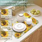 Dish Drying Mat for Kitchen Counter 2 Pack - Image 4