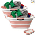 SAMMART 40L Set of 2 Collapsible Plastic Laundry Hamper by SAMMART
