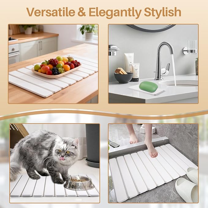 2 PCS Quick Dry Stone Dishes Mats - Image 5