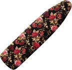 Red Rose Ironing Board Cover Standard Size 15 x 54, Thick Padding by Vanideaoty