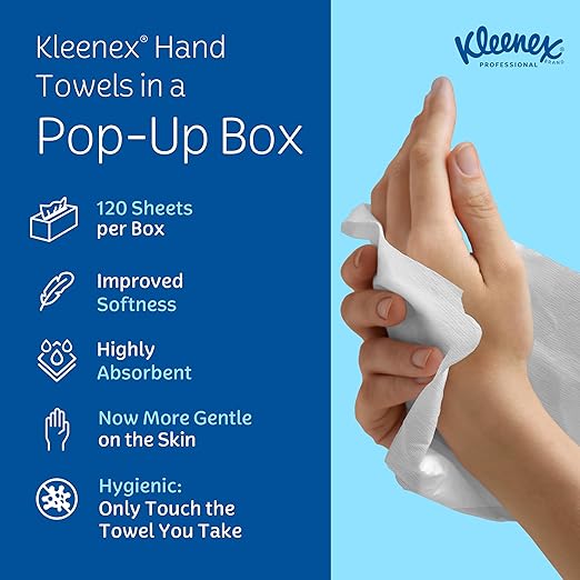 Kleenex Professional Paper Hand Towels, Premium Absorbency Pockets, Pop-Up Box - Image 10