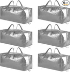 SpaceAid Heavy Duty Moving Bags, Extra Large Storage Totes W/Backpack Straps by SpaceAid