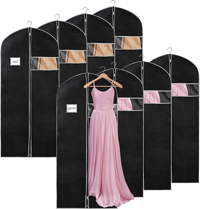 Syeeiex 60'' Dress Bags for Gowns, Dress Garment Bag, Dustproof and Keep Closet by syeeiex