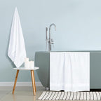 GLAMBURG Premium Cotton Oversized 2 Pack Bath Sheet 35x70-100% Pure Cotton - Image 4