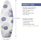 SheeChung Ironing Board Cover and Pad 18“x49”, Thick Scorch Resistant Padding - Image 2