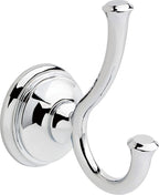 Delta 79735 Cassidy Double Towel Hook Bath Hardware Accessory in Polished Chrome by DeltaFaucet