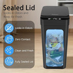 3 Pack Automatic Small Bathroom Trash Can - Image 5