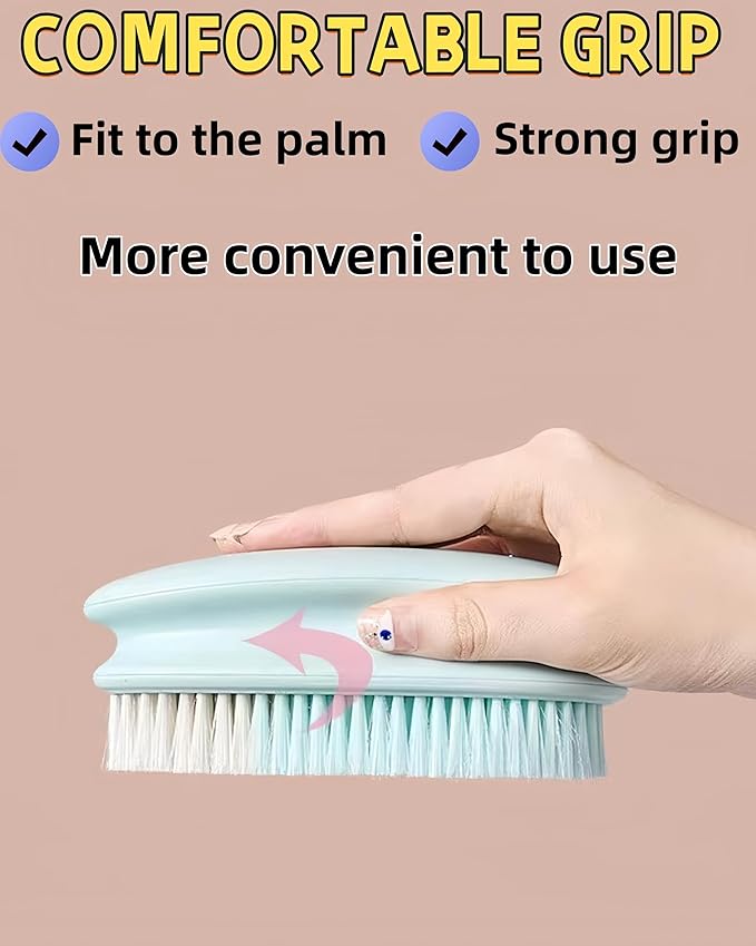 2 Pack Soft Bristle Cleaning Scrub Brush Laundry Brush Scrubber Brush - Image 4