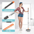 AIR U+ Grout Brush with Long Handle 180° Swivel Scrub Brush with Tweezers to - Image 2