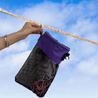Mesh Clothespin Bag with Drawstring, Hanging Laundry Pin Storage Organizer - Image 5