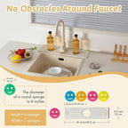 Quick Dry Stone Sink Splash Guard, Instant Drying Stone Tray - Image 3