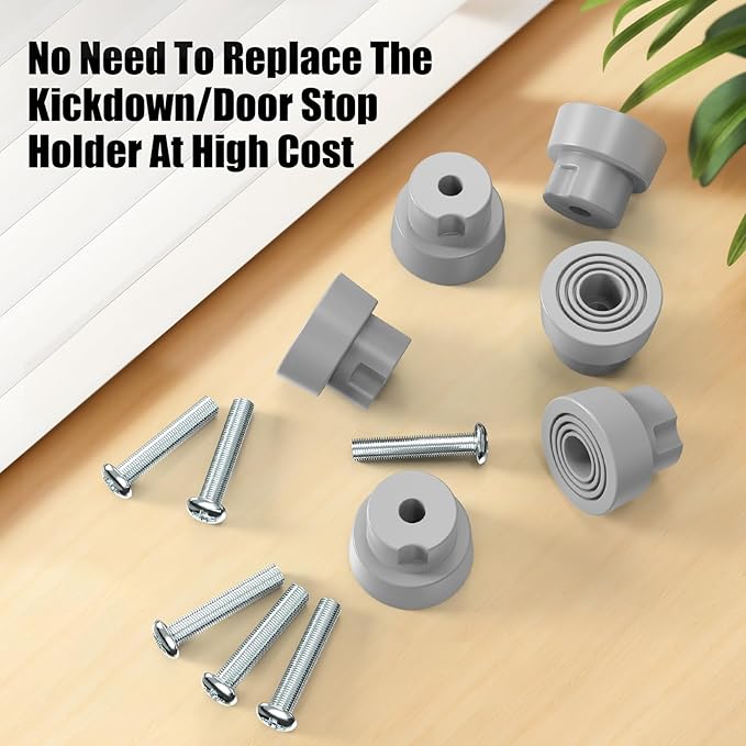 Ancable 12-Pack Door Stopper Replacement Tips, Heavy Duty Kickdown Door Stop - Image 5
