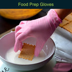 FifthPulse Pink Vinyl Disposable Gloves - Image 3
