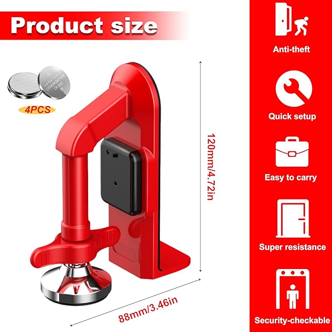 Portable Alarm Door Stopper - Image 3