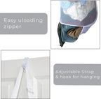 Smart Design Deluxe Mesh Over The Door Pop Up Hamper w/ Hook & Adjustable Strap - Image 6