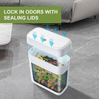 funest Trash Can with Lid, 3 Gallons/10.3 Qt Garbage Can with Press Top - Image 5