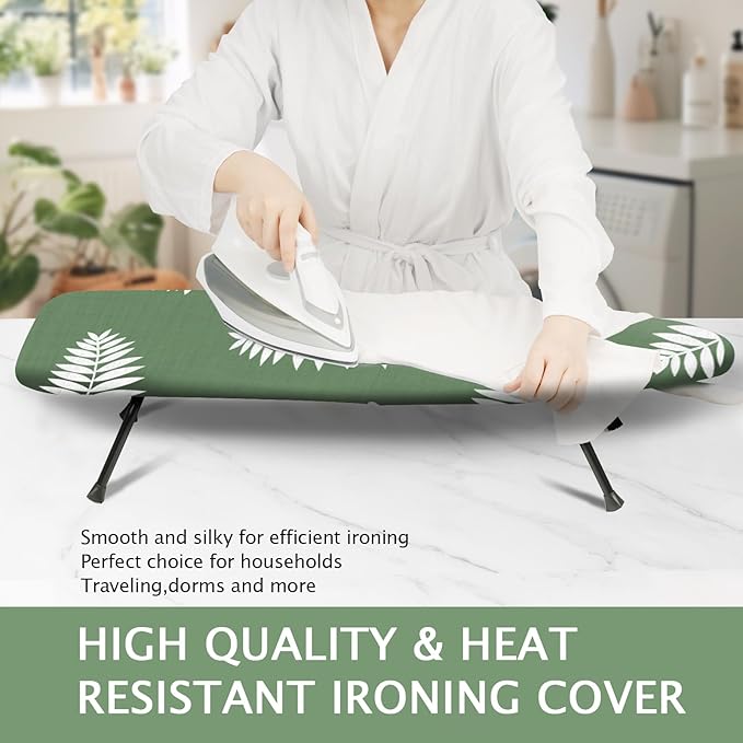 SheeChung 12.5"x32" Small Ironing Board Cover and Pad, Fits Mini Table Top - Image 6