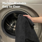 Black Salon Towels, Super Soft and Absorbent Microfiber Hair Towel - Image 7