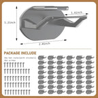 48 Pack Adhesive Hat Hooks for Wall, Super Strong Hat Rack for Baseball Caps - Image 4