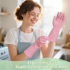 Cleaning Gloves for Dishwashing, 4/5 Pairs Reusable Kitchen Gloves for Wash - Image 3