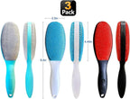 3 Pack, 3 Colors, Lint Brush for Clothes, Double Sided Pet Hair Remover Brush - Image 2