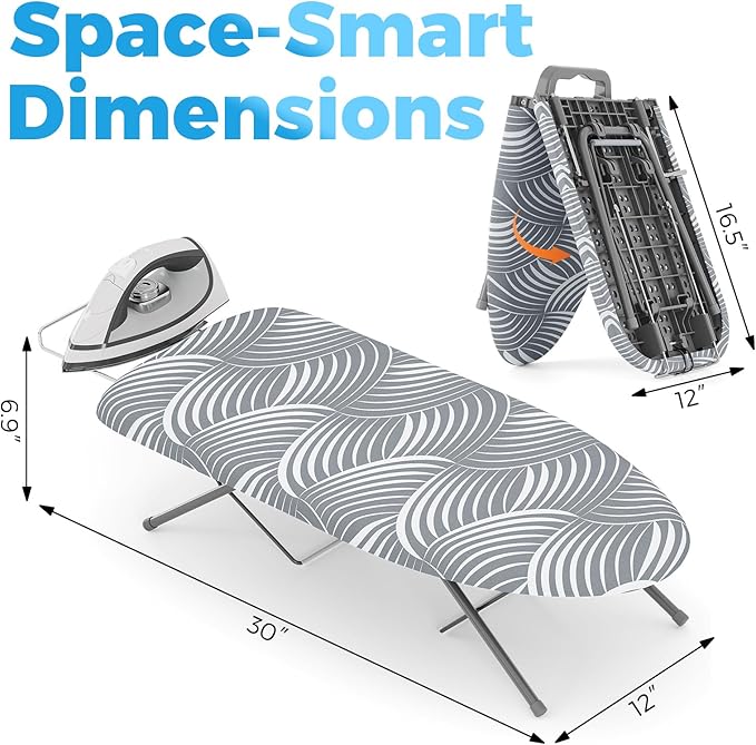 KINGBOARD Tabletop Ironing Board, Small Ironing Boards - Image 2