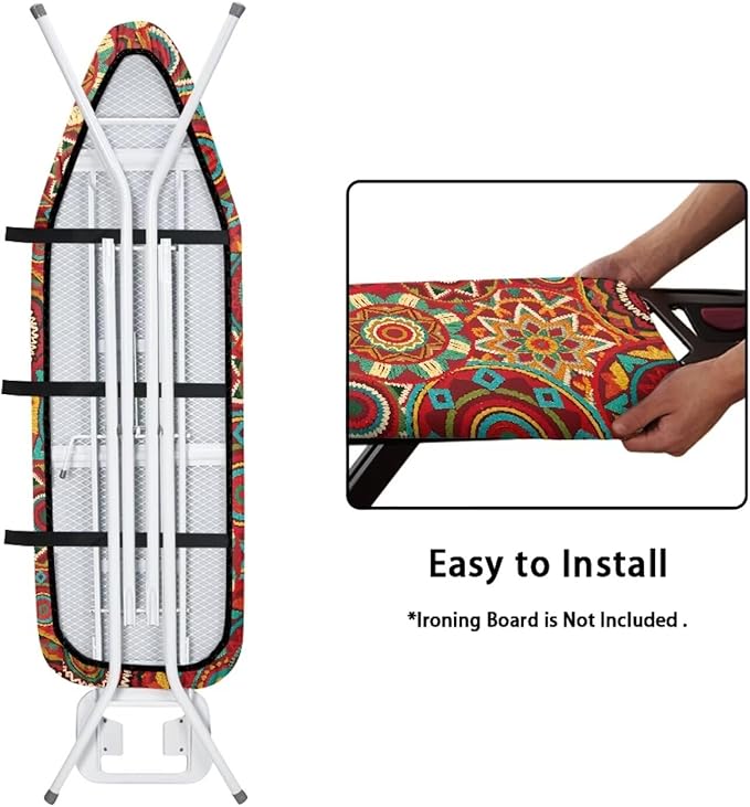 Boho Mandala Flower Print Ironing Protector - Image 4