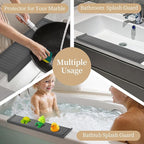 Sink Edge Protector with Suction Cup, Silicone Sink Splash Guard - Image 7