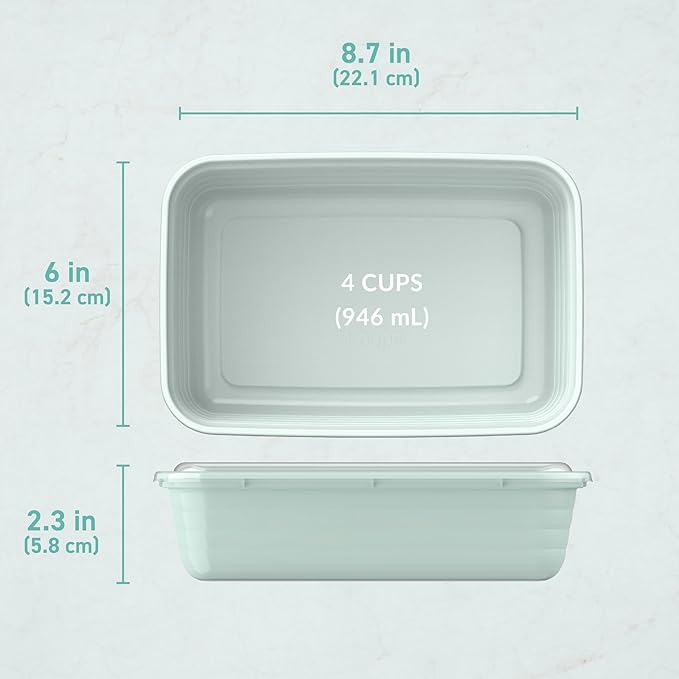 Bentgo Prep - 20-Piece 1-Compartment Reusable Meal Prep Containers - Image 7