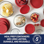 Anchor Hocking 18 Piece Glass Storage Containers - Image 3