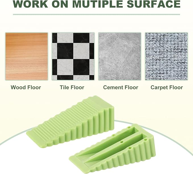uxcell 2 Pcs Door Stoppers for Bottom of Door, 28mm/1.10 Inch Door Stops - Image 4