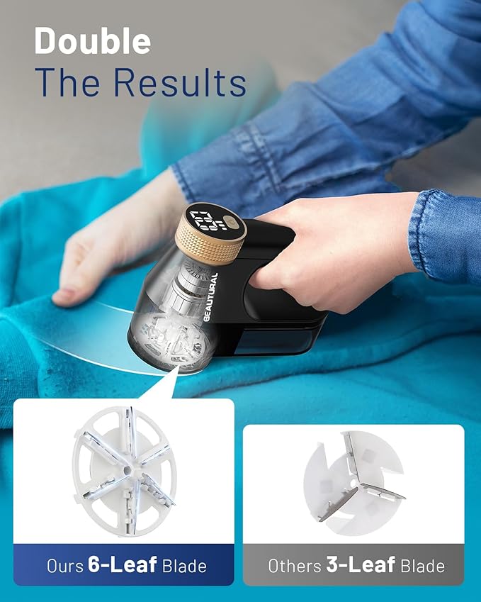 BEAUTURAL Fabric Shaver, Rechargeable Lint Remover, Electric Portable Sweater - Image 2