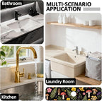 2 Pcs Kitchen Sink Splash Guard Faucet Mats Colorful Mushrooms and Flowers - Image 7