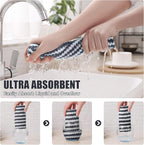Homaxy 18 Pack Kitchen Dish Cloths, Ultra Soft and Absorbent Dish Towels - Image 3