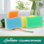 Scrub Sponge, 8 Pack Dual-Sided Temperature-Responsive Scrubber - Image 2