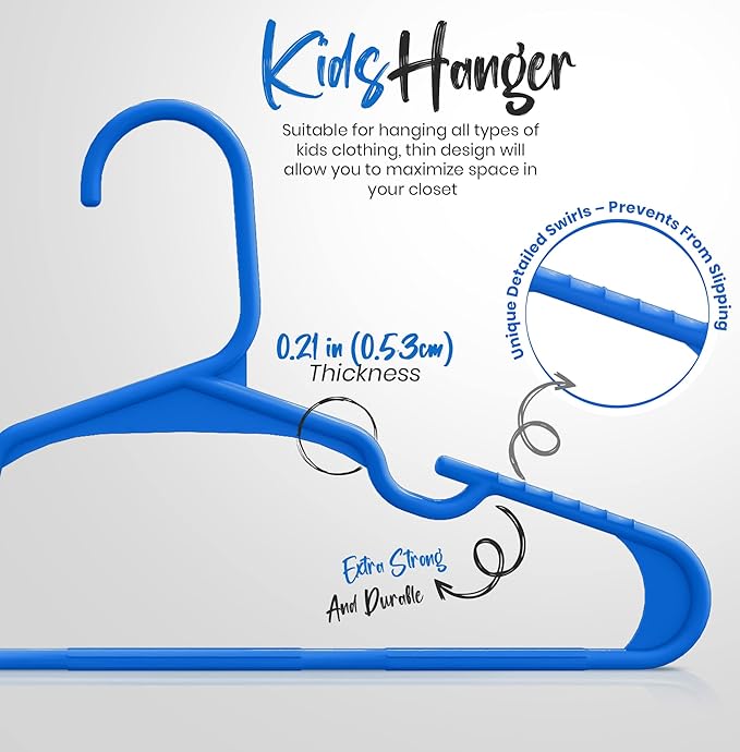 Utopia Home 60 Pack Kids Hangers - Image 2