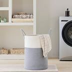 VIPOSCO Large Laundry Hamper, Tall Woven Rope Storage Basket - Image 7