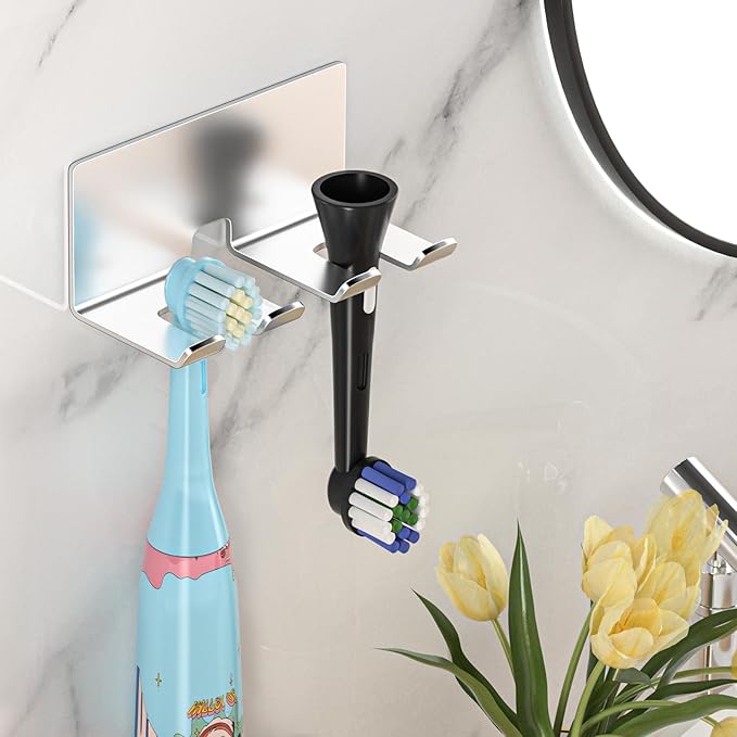 Electric Toothbrush Head Holder, Toothbrush Holders Wall Mounted, Electric - Image 4