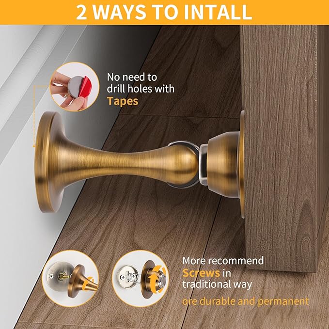 Bak Bo Magnetic Door Stopper, Strong Magnetic Door Holder Keep Door Open - Image 3