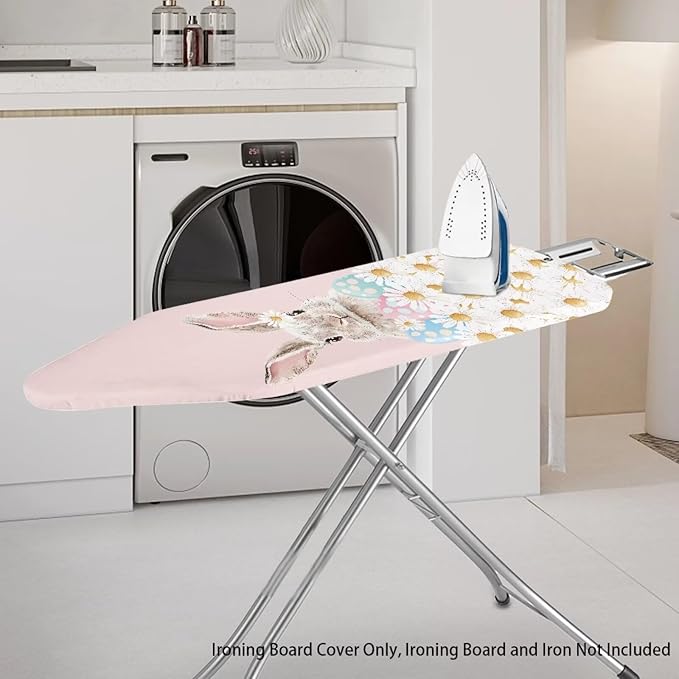 Daisy Easter Eggs Rabbit Ironing Board Cover 15x54 Inch Extra Thick Resistant - Image 2