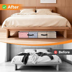 6 Pack Under Bed Storage Bags, 90L Foldable Clear Storage Containers - Image 6