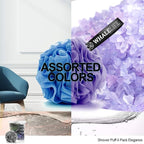 Loofah Sponge Bath Sponge for Women Men 4 Pack - Image 7