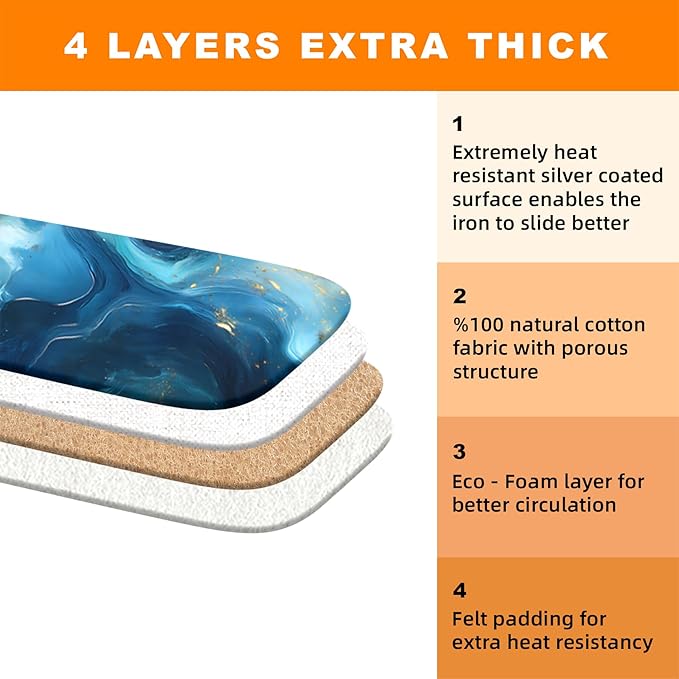 Ironing Board Cover 15x54 Inch- Standard Cotton Cover - Image 4