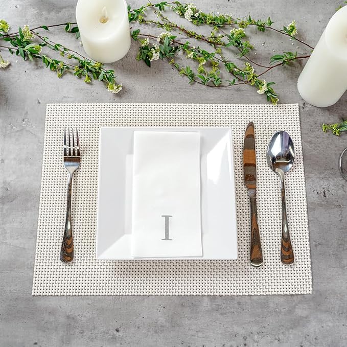 Luxenap 15.8 X 7.9 Inch Linen-Feel Guest Towels, 2000 Lettered Hand Towels - Image 4